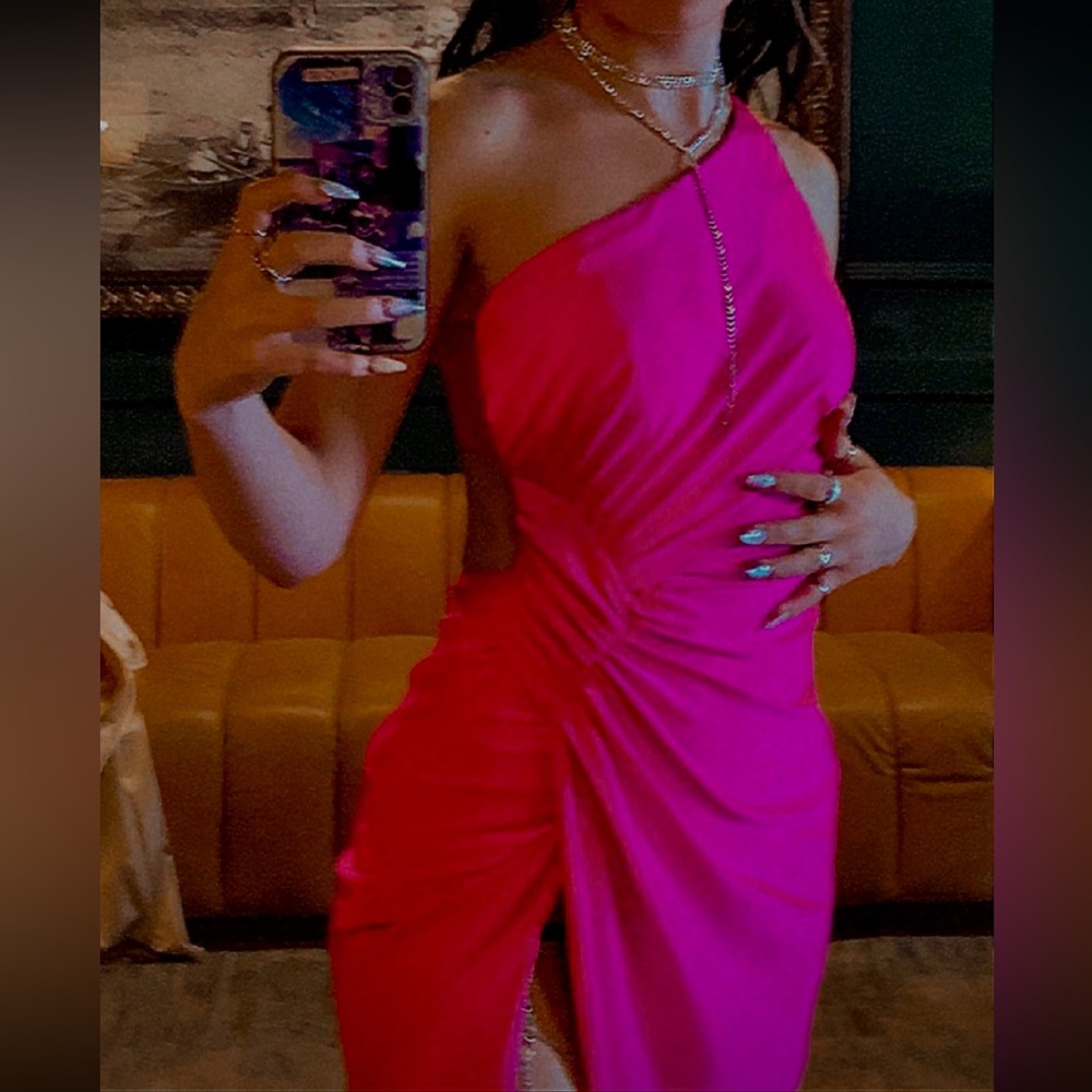 Hot Pink Long Dress
